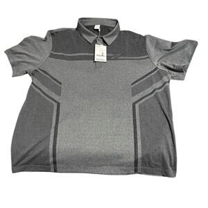 NWT‎ JDX Size XXL Men MELANGE GREY Golf Performance Polo Shirt Lightweight